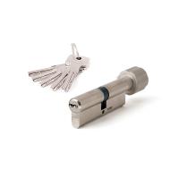 Цилиндровый механизм ABUS M12R430 80мм. (40/K40) NI ключ/вертушка (никель) (Германия)