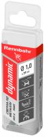Сверло по металлу  1,0х34мм сталь Р6М5 "Rennbohr DYNAMIC" (20шт) коробка