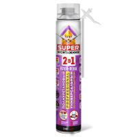Пена клей ПРОФИ всесезонный «SUPER МОНТАЖНИК 2в1» универсальный (с адаптером) 780г (+5°С до +35°С) (12)