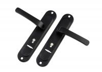 Ручки на планке S-Locked 177-232 BL (черный) к замку Гардиан (20)