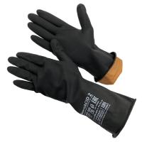 Перчатки резиновые "Gward ACID 2" технические КЩС тип II ЧЕРНЫЕ (8/M) (1/12/120)