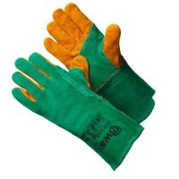 Перчатки Краги спилковые "Gward GREEN WELDER" огнеупорная нить ЗЕЛЕНЫЕ (11/XXL) (1/12/60)