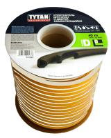 Уплотнитель "D" профиль 14х12мм белый (40м) "TYTAN Professional" (2)