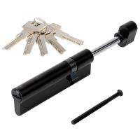 Цилиндровый механизм Avers ZM-105(30S/75)-S/65-C11-BLM ключ/шток (черный) (12/72)