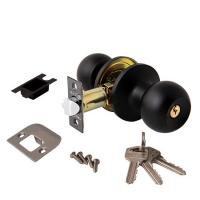 Ручки защелки дверные Vanger 6072-01-BLM (ключ/фиксатор) (черный матовый) (30)