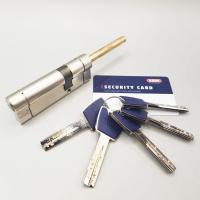 Цилиндровый механизм ABUS P12R491-27 75мм. (45/30S) NI ШТОК ключ/вертушка, никель. (Германия)