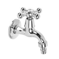 Кран водоразборный кор. нос 1/2 Крест  со штуцером 9601-В130
