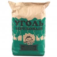 Уголь берёзовый 9,0кг (бумажный мешок)