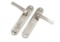 Ручки на планке S-Locked 142-232-R-SN правая (сатин) к замку Эльбор 1.06.43 (20)