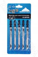 Пилки лобзиковые VertexTools по дереву чистый резТ101B (5шт)