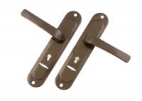 Ручки на планке S-Locked 177-232 BR (коричневый) к замку Гардиан (20)