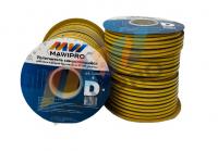 Уплотнитель "D" профиль 9х6мм черный (100м) "MAWIPRO" (8)
