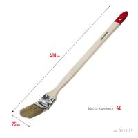 Кисть радиаторная "STAYER" деревянная ручка, натуральная щетина 25мм (12)