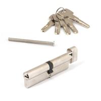 Цилиндровый механизм Apecs SM-110(50С/60)-C-NI (ключ/вертушка) (никель) (10/50)