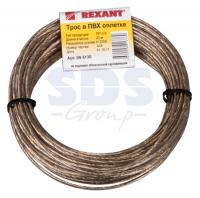 Трос стальной в ПВХ изоляции d3.0мм х 20м Rexant (25)