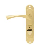Ручки на планке Апекс HP-42.0123-S-C-G-R под сувальдный ключ (правая) (золото) (1/12)