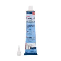 Клей - Герметик "КОСМОФЕН COSMOFEN SL-660.220" жидкий пластик (для жесткого ПВХ) 200г тюбик БЕЛЫЙ (30) Германия